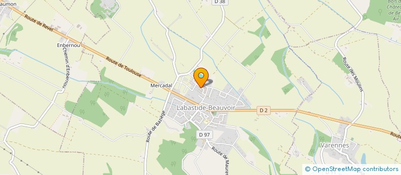 localisation de l'entreprise MADAME PAULINE BERNADOU  LABASTIDE-BEAUVOIR