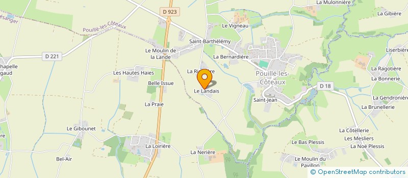 localisation de l'entreprise MADAME PAULINE BERNARD  MESANGER