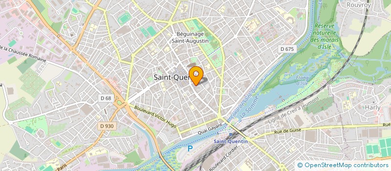 localisation de l'entreprise MADAME PAULINE BERNIER à SAINT-QUENTIN