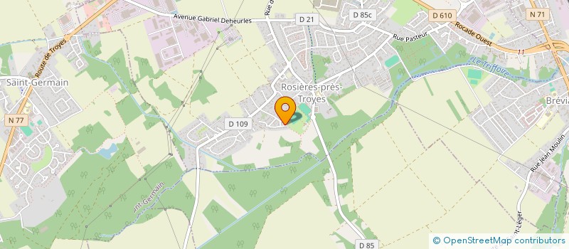 localisation de l'entreprise MADAME PAULINE BERTHELOT  ROSIERES-PRES-TROYES