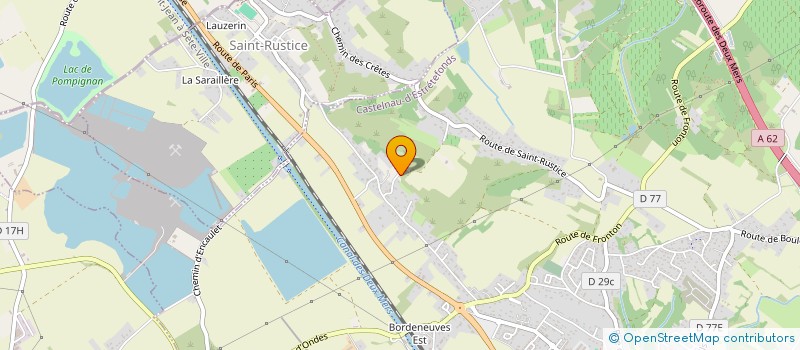 localisation de l'entreprise MADAME PAULINE BERTIN  CASTELNAU-D'ESTRETEFONDS