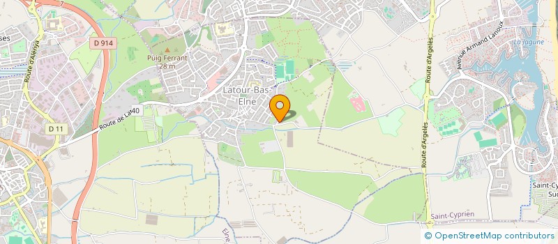 localisation de l'entreprise MADAME PAULINE BERTRAND  LATOUR-BAS-ELNE