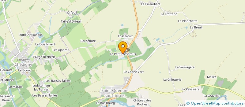 localisation de l'entreprise MADAME PAULINE BESNARD  SAINT-QUENTIN-SUR-INDROIS