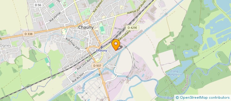 localisation de l'entreprise MADAME PAULINE BETHENCOURT à CHAUNY