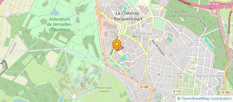 localisation de l'entreprise MADAME PAULINE BEUZE  LE CHESNAY-ROCQUENCOURT