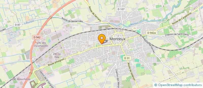 localisation de l'entreprise MADAME PAULINE BIDEGARAY  CAMARET-SUR-AIGUES