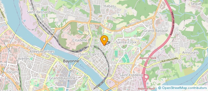 localisation de l'entreprise MADAME PAULINE BIGOURDAN à BAYONNE
