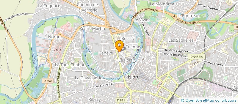 localisation de l'entreprise MADAME PAULINE BILLAUD à NIORT