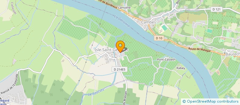 localisation de l'entreprise MADAME PAULINE BIRET  ISLE-SAINT-GEORGES