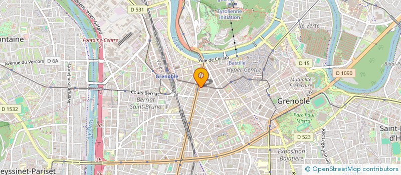 localisation de l'entreprise MADAME PAULINE BISACCIA à GRENOBLE