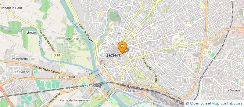 localisation de l'entreprise MADAME PAULINE BISTUE  BEZIERS