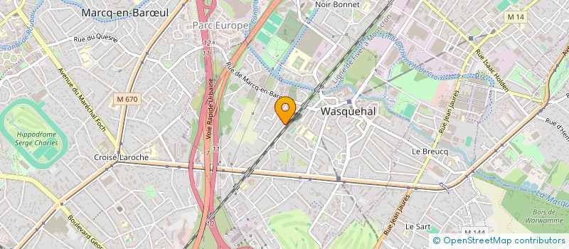 localisation de l'entreprise MADAME PAULINE BITTOU  WASQUEHAL