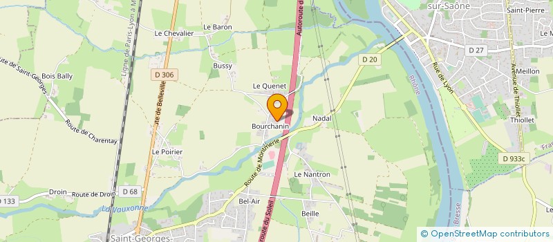 localisation de l'entreprise MADAME PAULINE BLETON  SAINT-GEORGES-DE-RENEINS