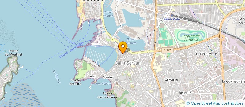 localisation de l'entreprise MADAME PAULINE BLOQUEL à SAINT-MALO