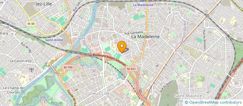 localisation de l'entreprise MADAME PAULINE BLUMEL à LA MADELEINE