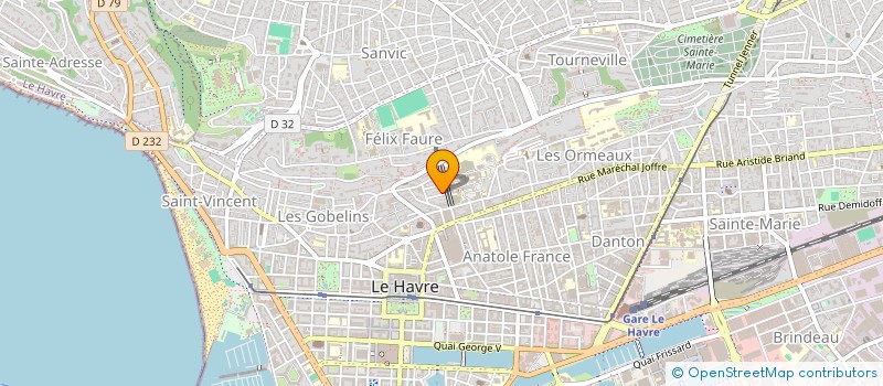 localisation de l'entreprise MADAME PAULINE BOBEE à LE HAVRE