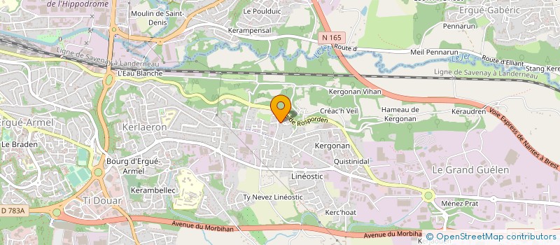 localisation de l'entreprise MADAME PAULINE BOCLAUD à QUIMPER