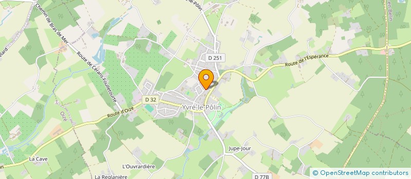 localisation de l'entreprise MADAME PAULINE BODIN  YVRE-LE-POLIN