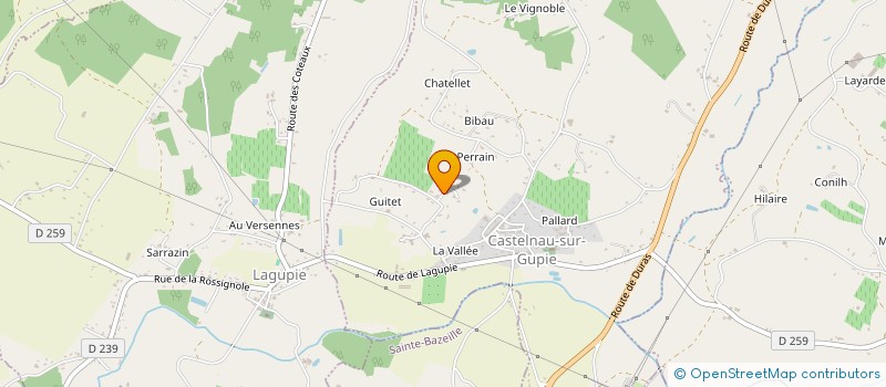 localisation de l'entreprise MADAME PAULINE BOISSON à CASTELNAU-SUR-GUPIE