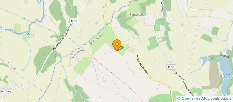 localisation de l'entreprise MADAME PAULINE BONAFE  SAINT-SARDOS