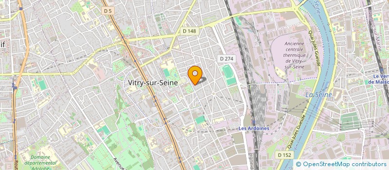 localisation de l'entreprise MADAME PAULINE BONKOUNGOU  VITRY-SUR-SEINE