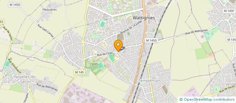 localisation de l'entreprise MADAME PAULINE BONTE  WATTIGNIES