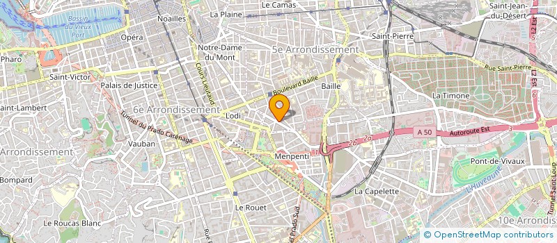 localisation de l'entreprise MADAME PAULINE BONVENTRE  MARSEILLE