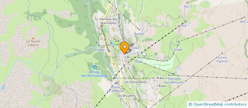 localisation de l'entreprise MADAME PAULINE BORNAND  LES BELLEVILLE