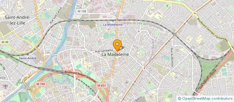 localisation de l'entreprise MADAME PAULINE BOUCHET à LA MADELEINE