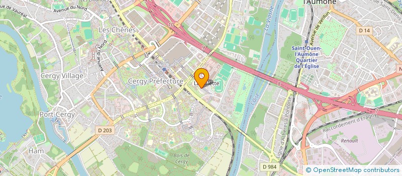 localisation de l'entreprise MADAME PAULINE BOUE  PONTOISE