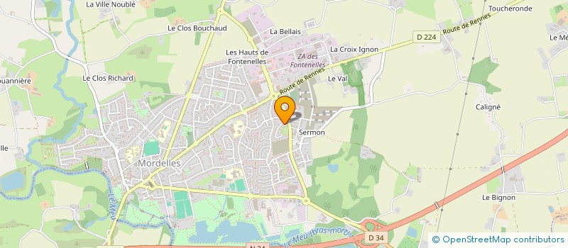 localisation de l'entreprise MADAME PAULINE BOUGEARD  MONTAUBAN-DE-BRETAGNE