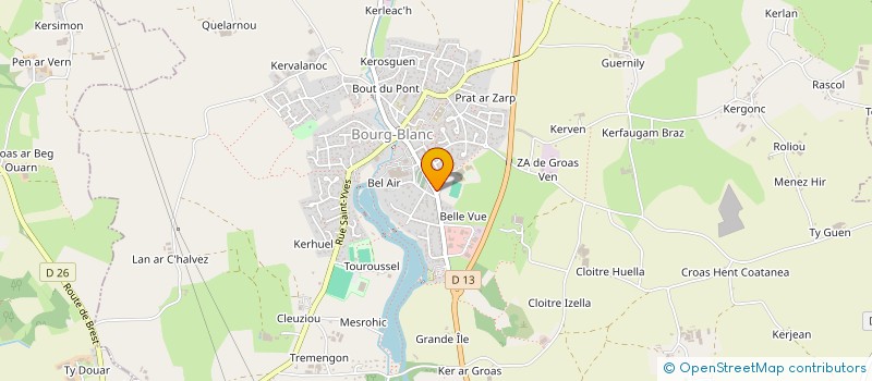 localisation de l'entreprise MADAME PAULINE BOULBIN  LE DRENNEC