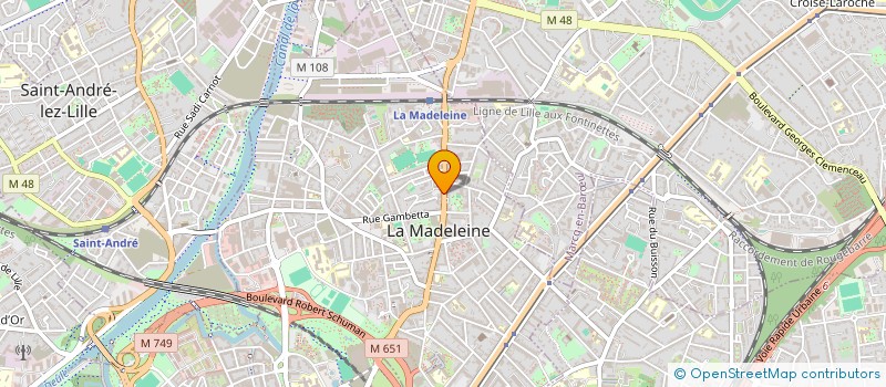 localisation de l'entreprise MADAME PAULINE BOURGEAIS à LA MADELEINE