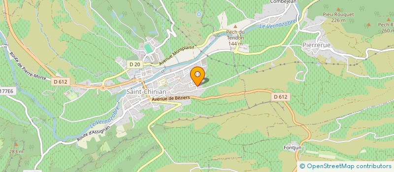 localisation de l'entreprise MADAME PAULINE BOURGUET  SAINT-CHINIAN