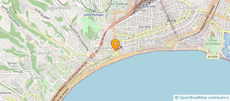 localisation de l'entreprise MADAME PAULINE BOUTEILLER à NICE