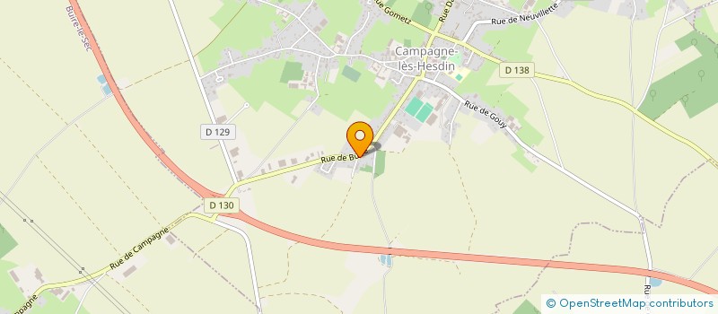 localisation de l'entreprise MADAME PAULINE BOUTELEUX  CAMPAGNE-LES-HESDIN