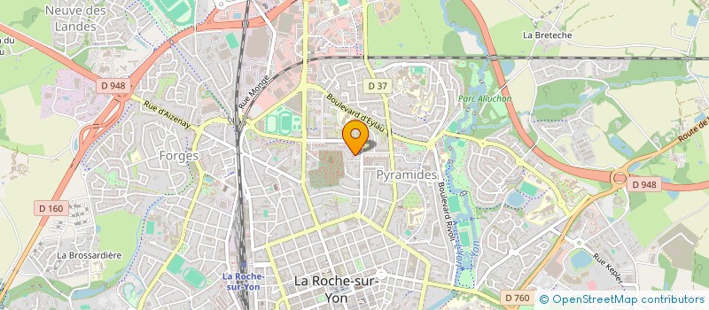 localisation de l'entreprise MADAME PAULINE BRAULT à ROCHE SUR YON (LA)