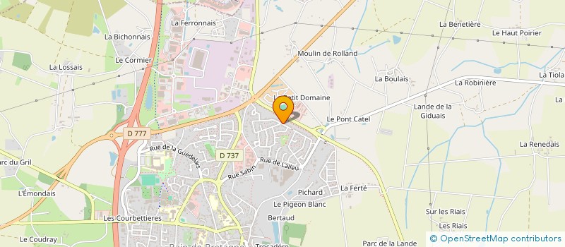 localisation de l'entreprise MADAME PAULINE BREHIER  BAIN-DE-BRETAGNE