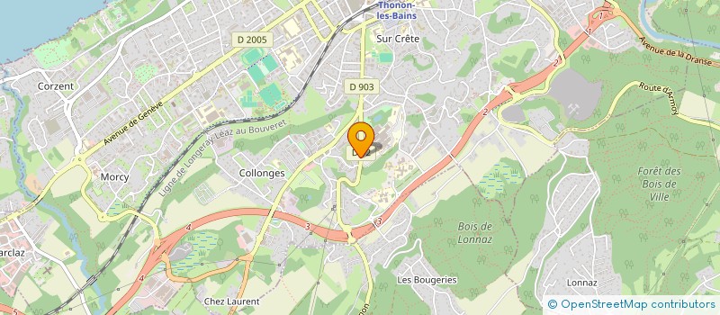localisation de l'entreprise MADAME PAULINE BRIANT à THONON-LES-BAINS