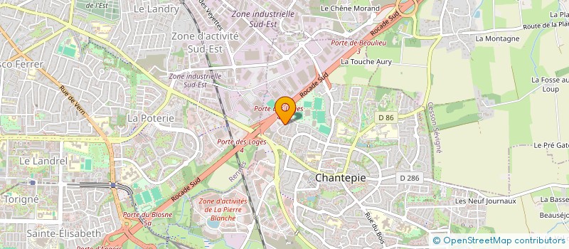 localisation de l'entreprise MADAME PAULINE BRIERE  CHANTEPIE