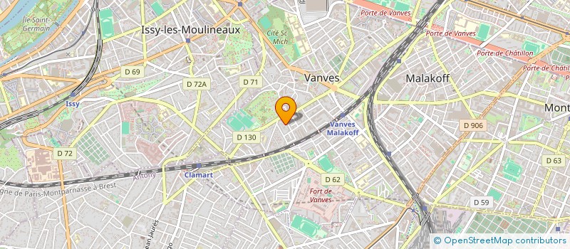 localisation de l'entreprise MADAME PAULINE BROCART à VANVES