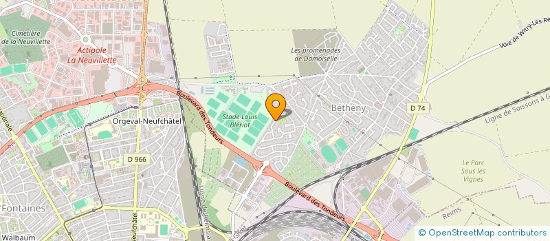 localisation de l'entreprise MADAME PAULINE BROCHET  BETHENY