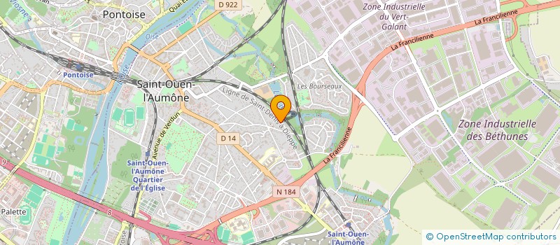 localisation de l'entreprise MADAME PAULINE BROQUERIE à SAINT-OUEN-L'AUMONE