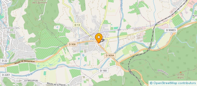 localisation de l'entreprise MADAME PAULINE BRU  LE POUJOL-SUR-ORB