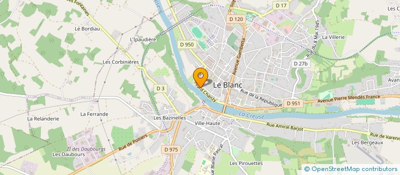 localisation de l'entreprise MADAME PAULINE BRULE à LE BLANC