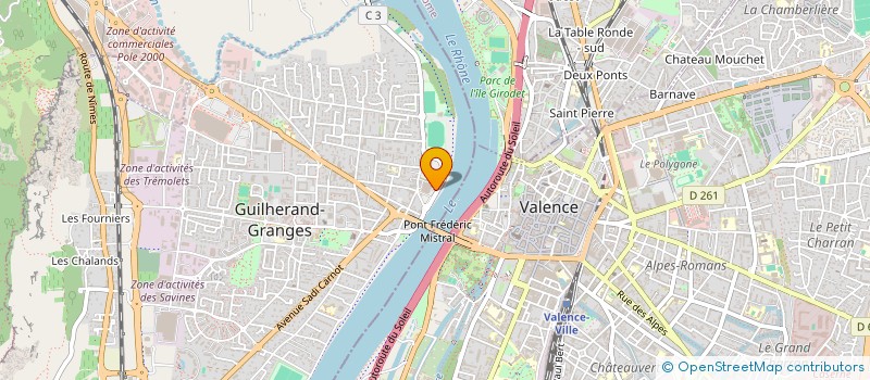 localisation de l'entreprise MADAME PAULINE BRUN  GUILHERAND-GRANGES