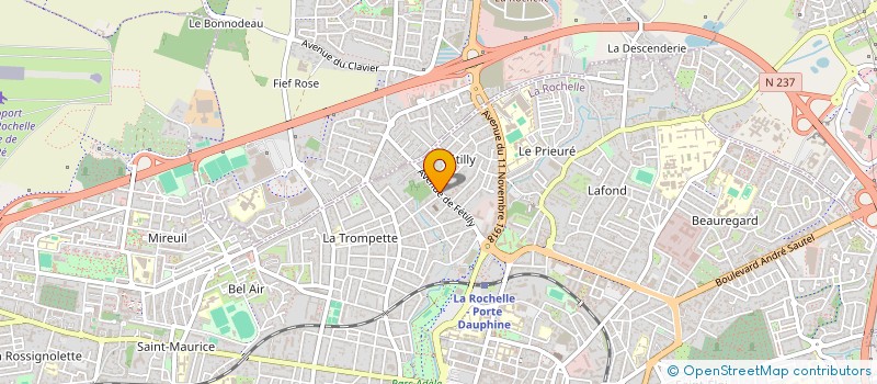 localisation de l'entreprise MADAME PAULINE BRUNEAU  LA ROCHELLE