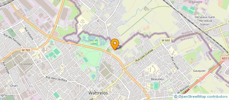 localisation de l'entreprise MADAME PAULINE CABESTING  WATTRELOS