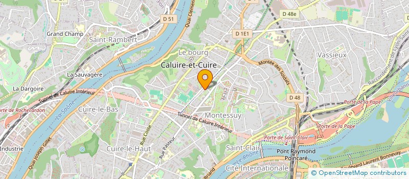 localisation de l'entreprise MADAME PAULINE CAGNIN  CALUIRE-ET-CUIRE