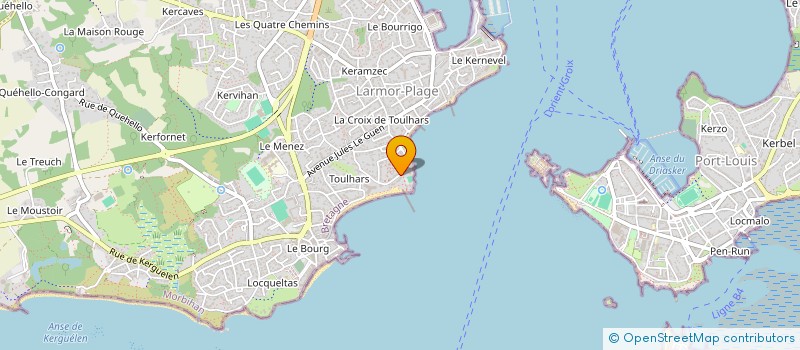 localisation de l'entreprise MADAME PAULINE CAHEL  LARMOR-PLAGE